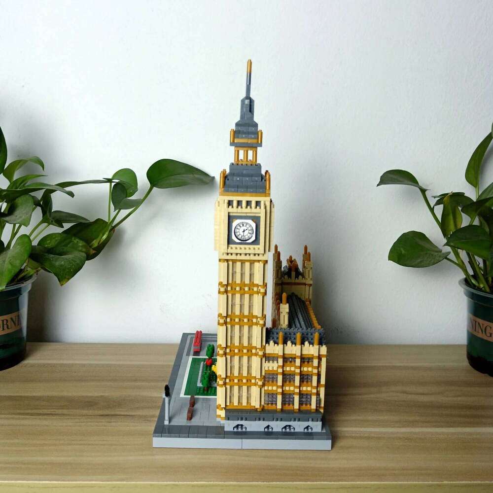 Big Ben Retro Building Block Set - Iconic Clock Tower Model with Mini Bricks, Educational Toy for History Buffs Z260306