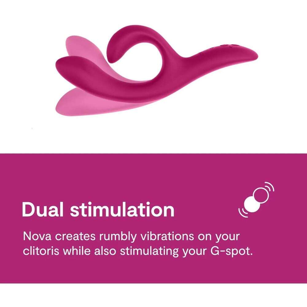 We-Vibe Nova 2 Double Rabbit Vibrator Female Clitoral Stimulator G-spot Massager Couple Remote APP Control Erotic Toys W260305