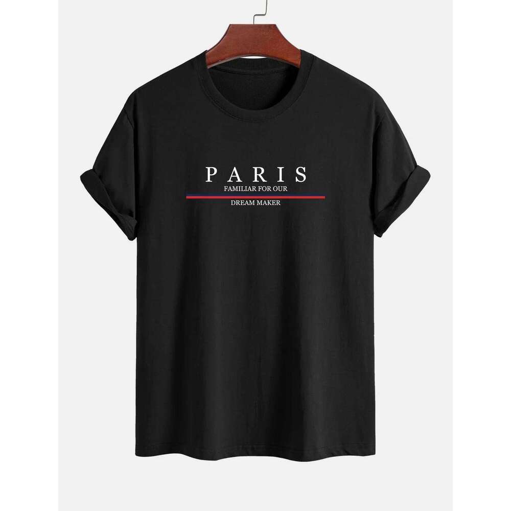 Paris print SWEATS Hoodies Loose Fit Print Casual Round Neck Top Men's autumn and winter warm round neck hoodie 26H0306