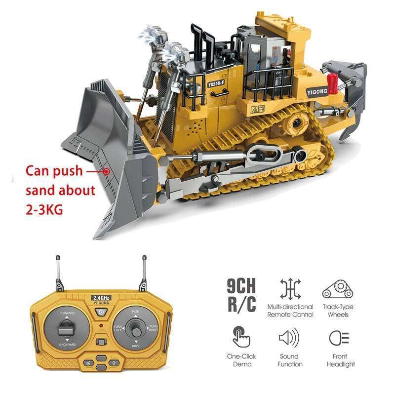 1:20 RC Excavator Dumper Car 2.4G Remote Control Engineering Vehicle Crawler Truck Bulldozer Toys for Boys Kids Christmas Gifts C260305