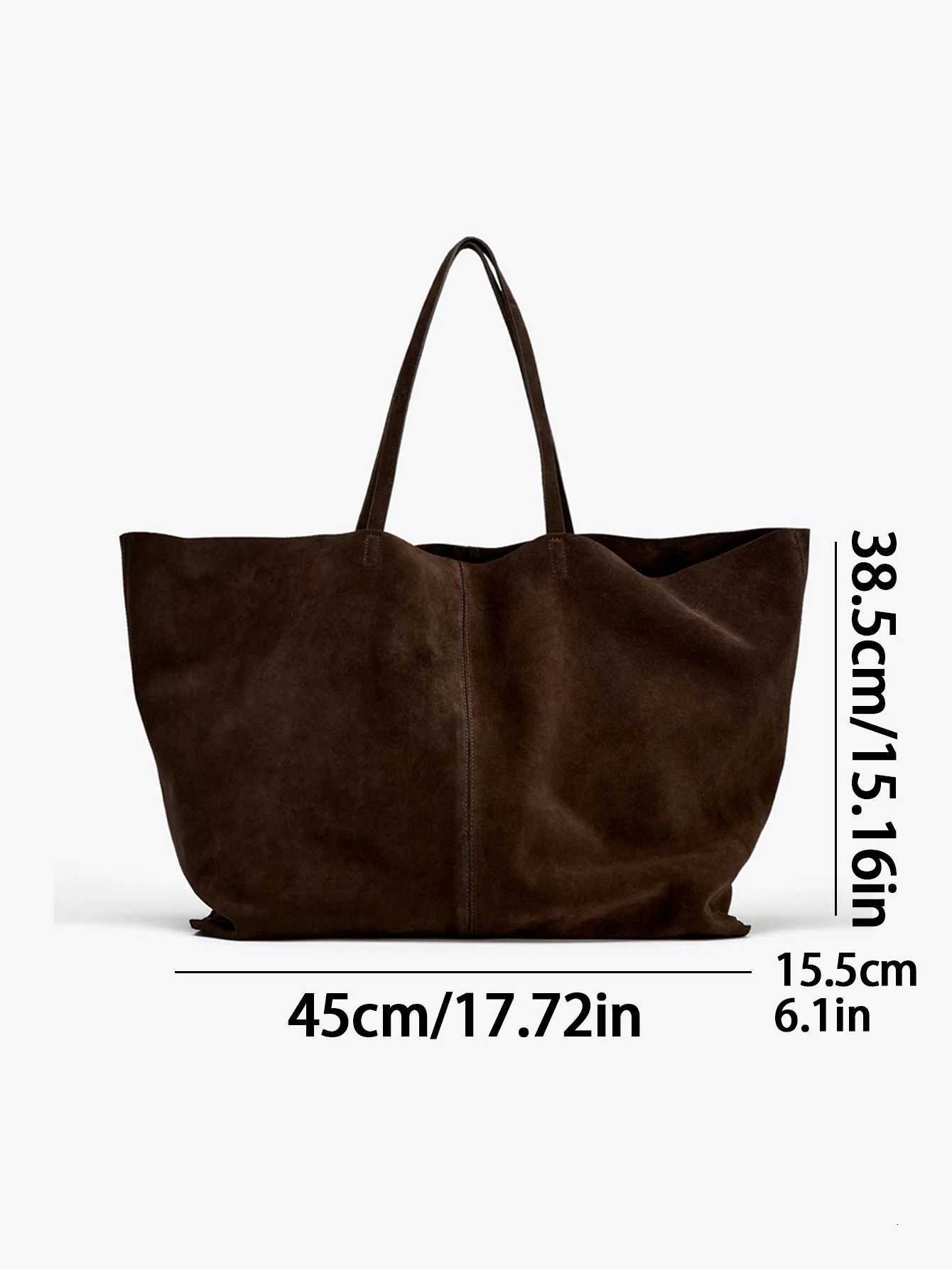 Ladies single-shoulder bag cowhide handbag super large capacity shopping bag solid-color single-shoulder tote bag a gift fo H260306