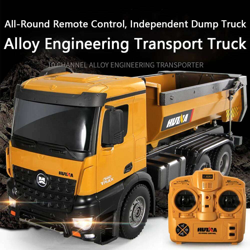 HUINA 1573 1/14 10 Channel 2.4G Dump Truck Engineering Vehicle Remote Control Toy Boy Gift C260305