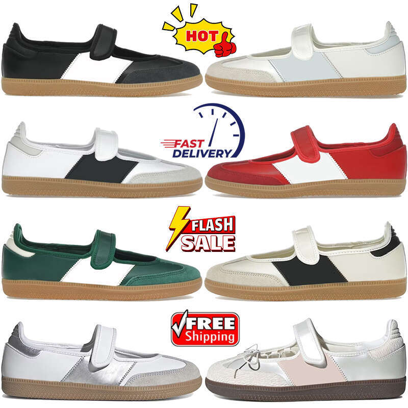 Womens Mary Jane designer shoes ballet flats sneakers Scarlet White Black Gum Silver Metallic Green women casual slip-on suede sandals dress trainers Eur36-42
