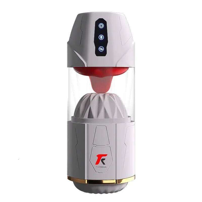 Yeain Men Automatic Masturbation Cup Adult Sex Toy Tongue Licking Sucking Vibrating Penis Trainer Heated Masturbator for Male W260305