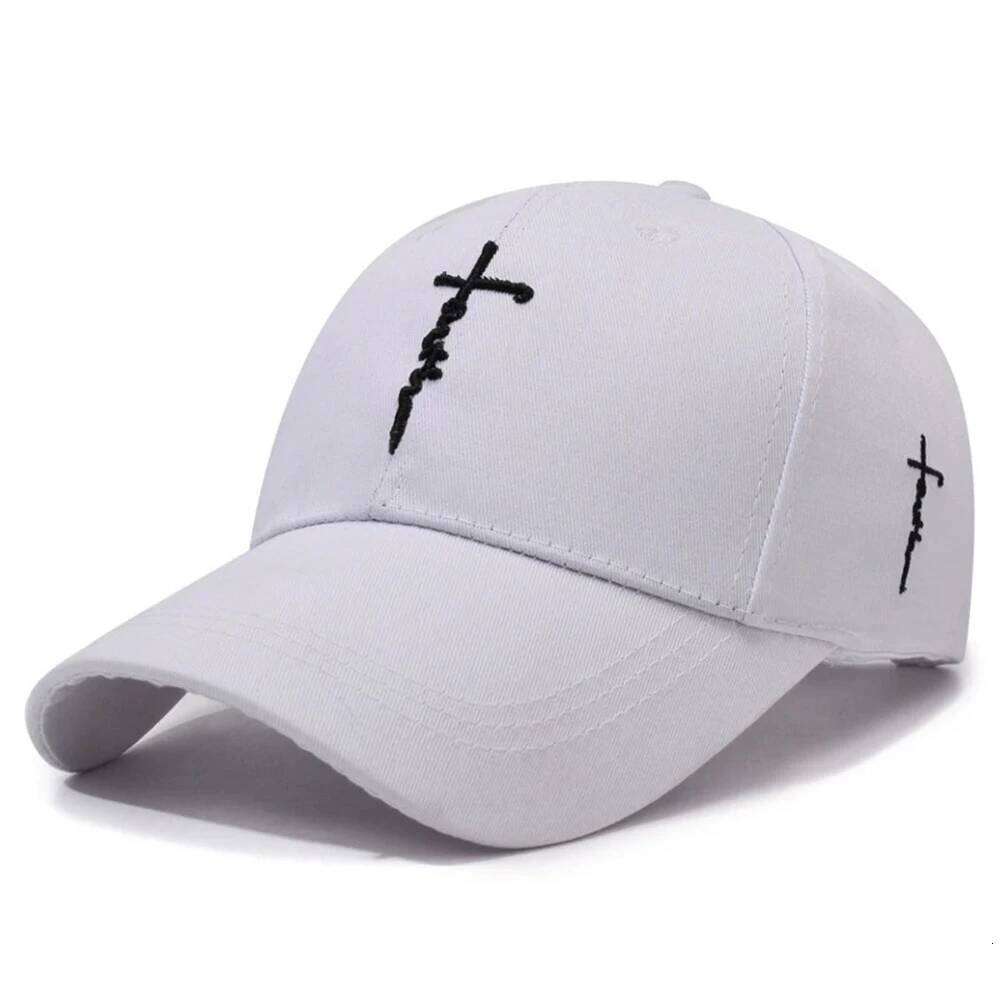 Embroidery English Cross Casual Baseball Cap Men's Women's Youth Adjustable Hat Y260304