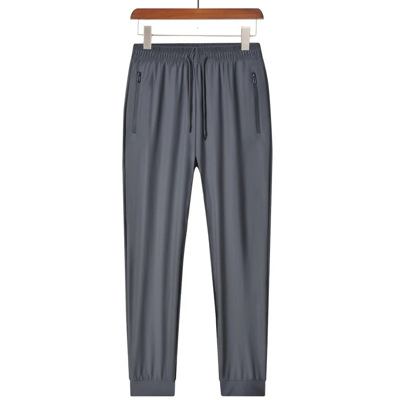 Ice Silk Breathable Mens Sports Pants Quick Drying Sweat-absorbing Comfortable Cool High Quality Outdoor Pants for Men 260306