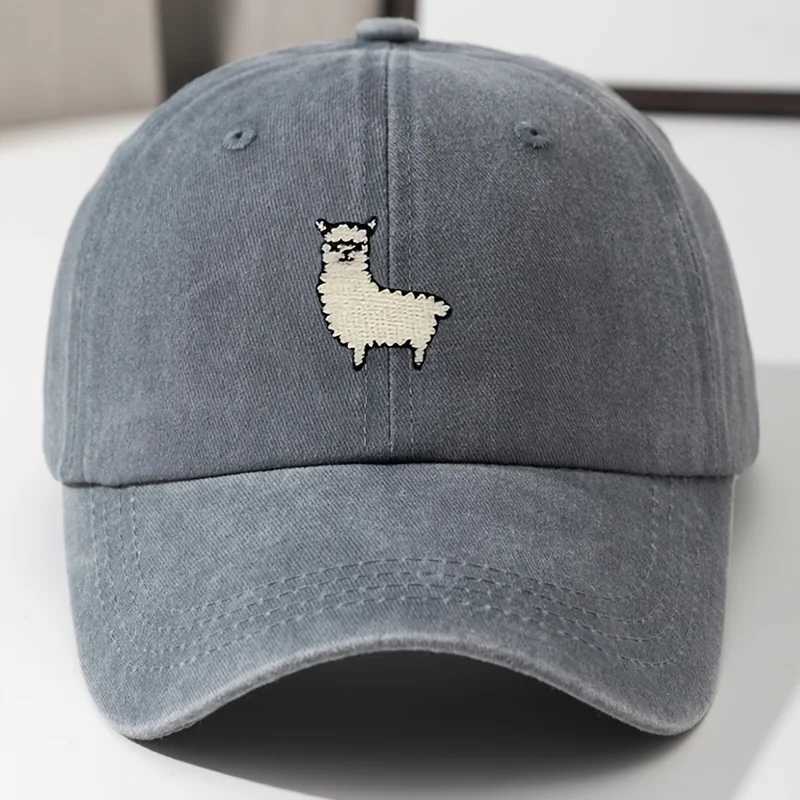 Cute Sheep Pattern Baseball Hat for Men and Women Versatile for Daily Leisure Duck Tongue Hat Travel Hat S260306