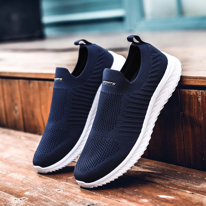Men Vulcanize Shoes Mesh Men Shoes Lightweight Comfortable Mens Sneakers 2026 Autumn Fashion Slip On Flats Shoes Male Loafers 260305