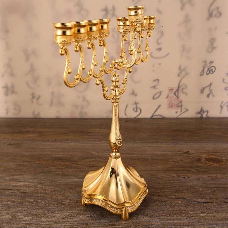 Metal Candlestick for Main Table Holiday Decoration Hotel Props - Rustic Wedding Centerpieces XJ260305