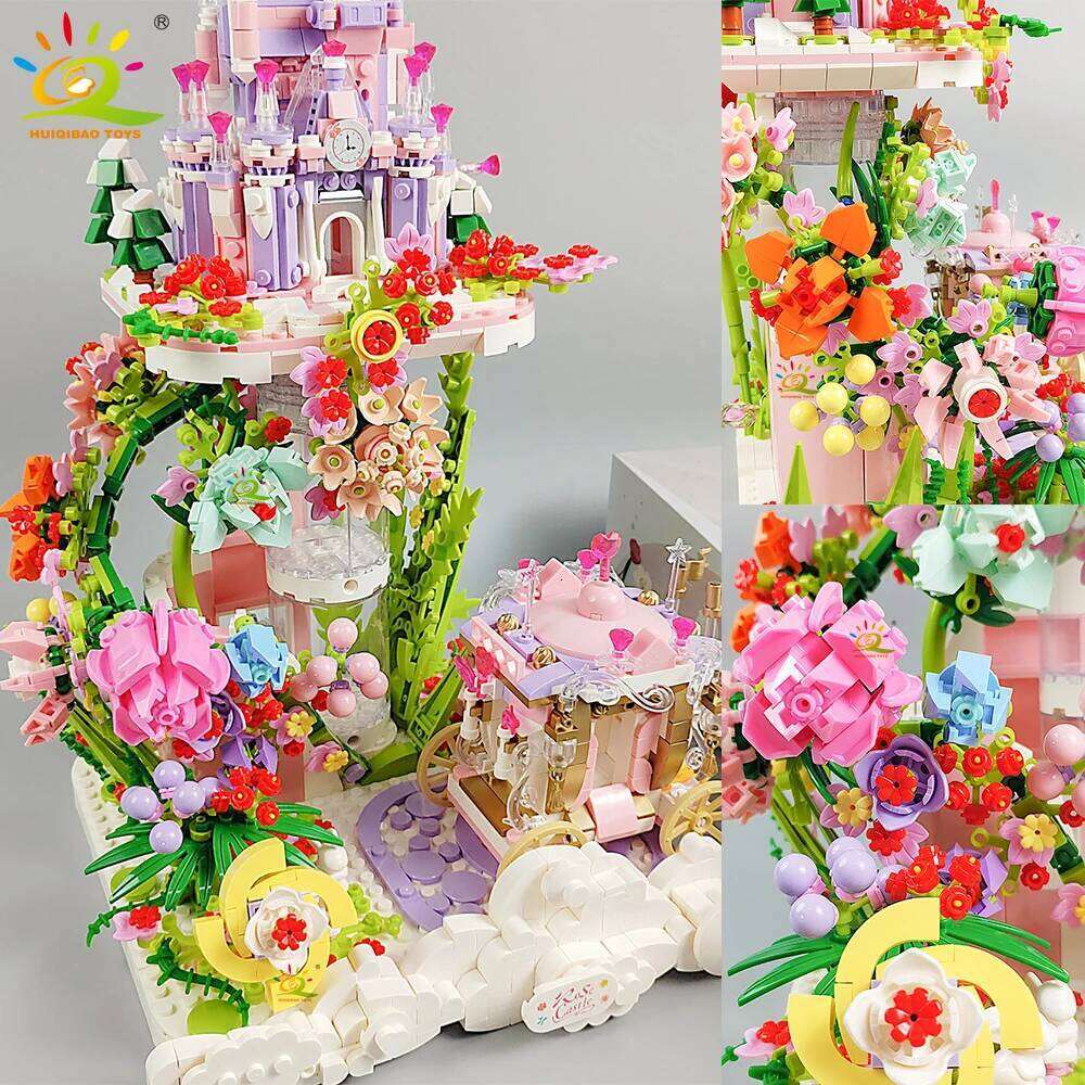 HUIQIBAO MOC City Medieval Architecture Style Castle House Building Blocks Bricks for Kid Gifts Children Construction Toys Z260306