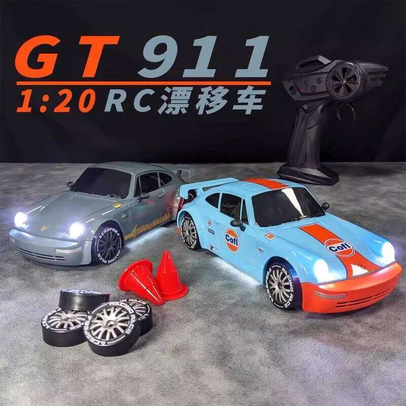 New 1:20 Mini Drift Rtr Rc Alloy Miniature Porsche 911 Sports Remote Control Car Racing Model Custom Toy Kids Gift C260305