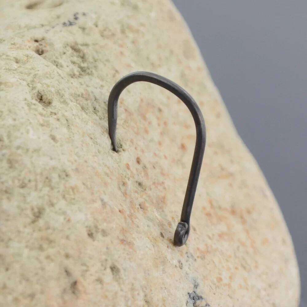 Hirisi 100pcs PTFE Coating High Carbon Stainless Steel Barbless Hooks 8002 Hook Fishing Accessories S260305