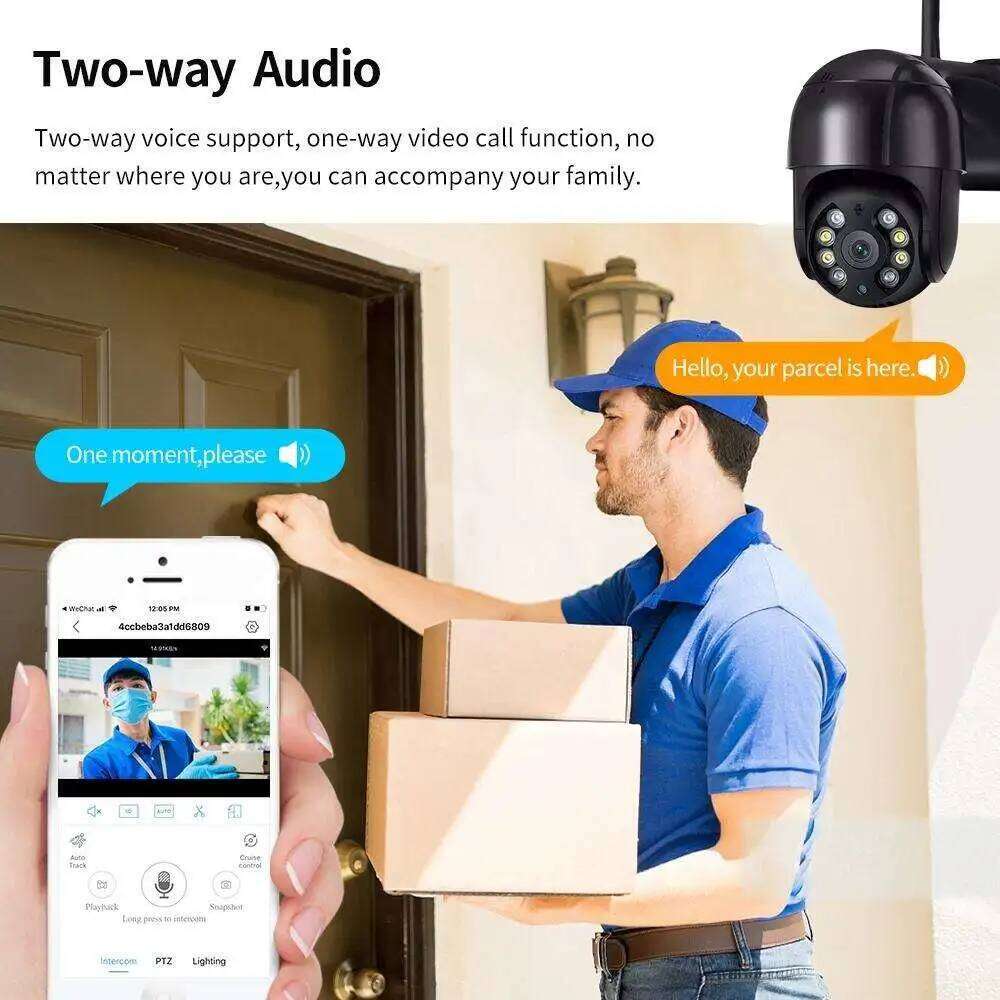 TAITAS 8MP 4K IP 5MP Wireless WIFI Speed Dome Auto Tracking PTZ Camera Smart Home Outdoor Surveillance Monitor 26W0306