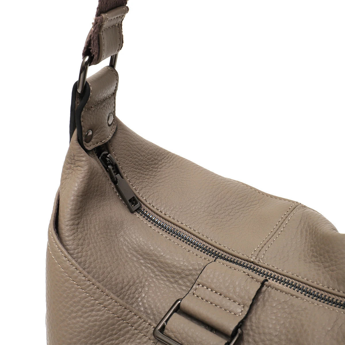 Women Style Genuine Leather Shoulder Bag Multi Pockets Casual Daily Slouchy Preppy Chic Handbag Messenger Satchel Purse 260306