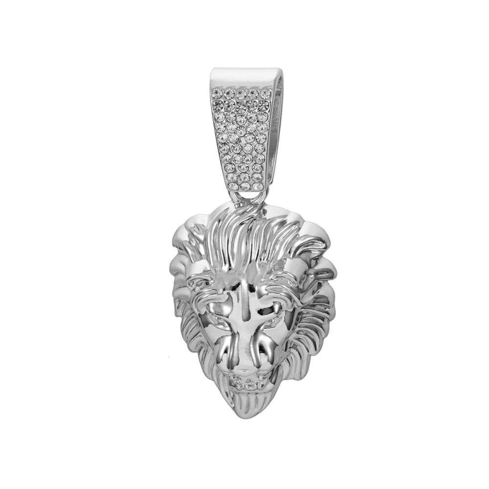 Classic Lion Head Necklace TEMU Amazon Hot Sale Miami Cuban Chain High-Quality Electroplating Quality Assurance