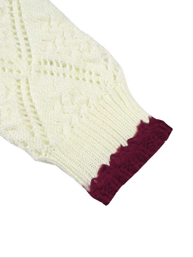 Womens Casual Long-SLeeved Knitted Cardigan Pattern with Contrasting Colour Trim 2025 Autumn/Winter New Design M260306