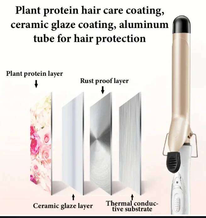 C-151 household large wave gold electric curling iron 32/25MM 26Y0306