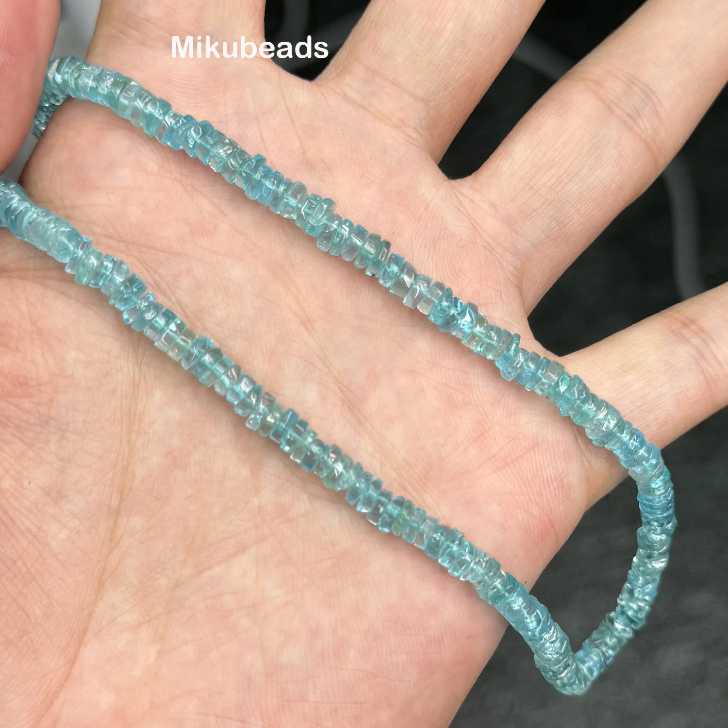 Natural Apatite 13-243-37mm 3A Rondelle Loose Beads For Jewelry Making DIY Bracelets Necklace Wholesale 260302