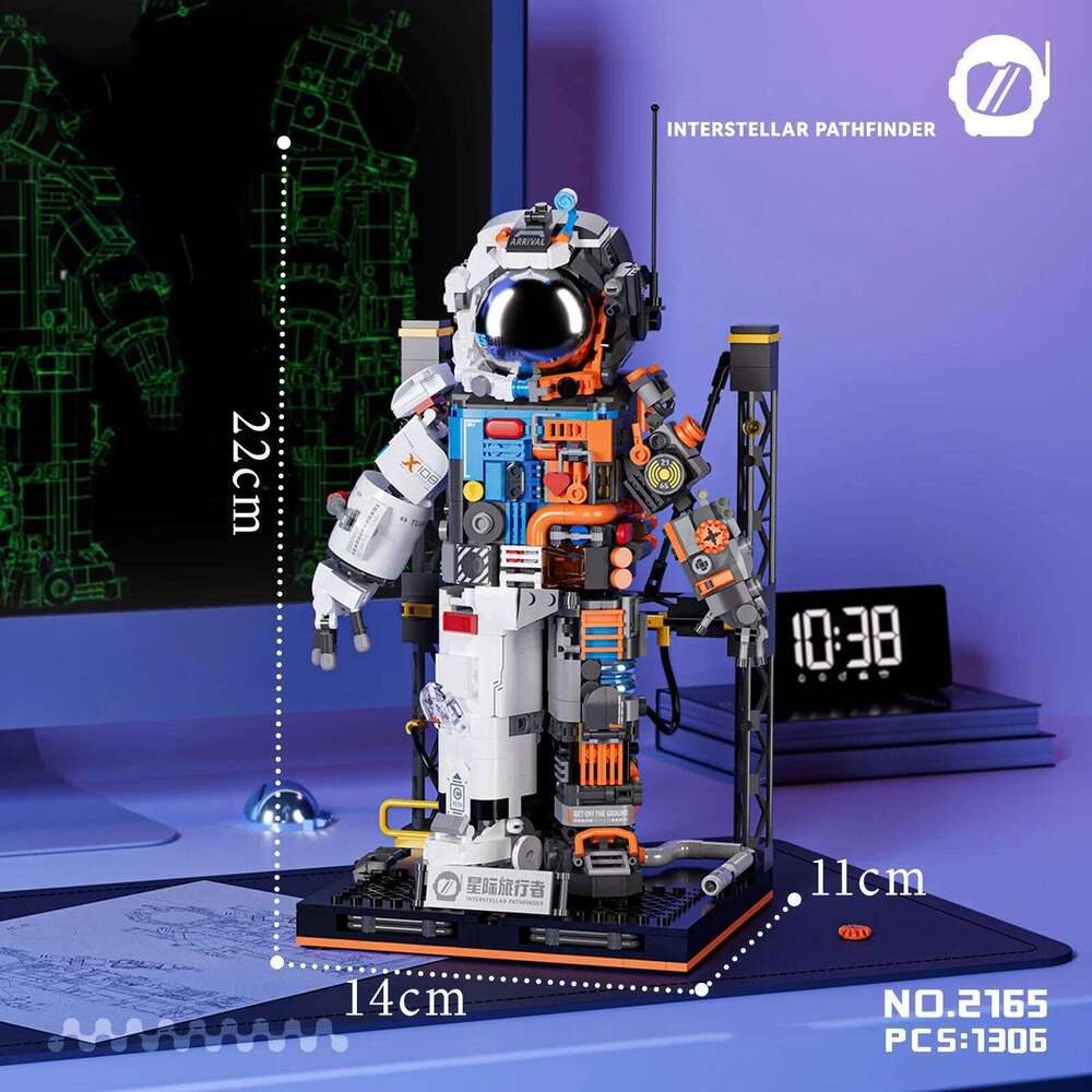 Technology Boys Toy Spaceman Models Blocks Assembled Astronaut Building Toys Creative Decorations Z260305