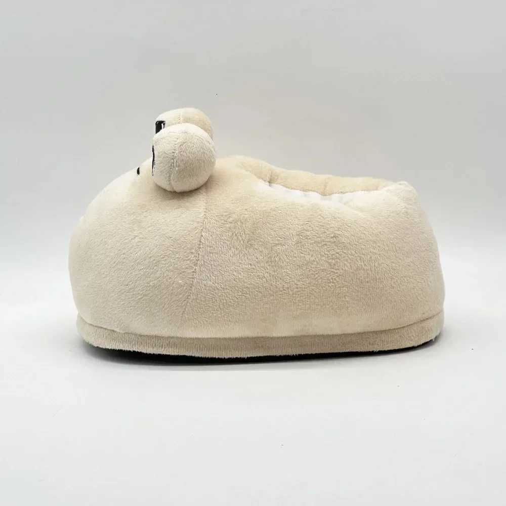 Hot Game My Pet Alien Pou Plush Toy Sad Pou Plush Slippers Non-slip Soft Stuffed Pou Cotton Slippers Indoor Gifts for Girls S260305