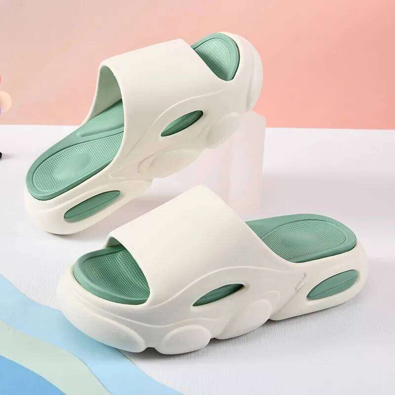 Litfun Men New Platform Slippers Outdoor Fashion Thick Sole Beach Sandals Indoor Non-slip EVA Bathroom Slides Unisex House Slide