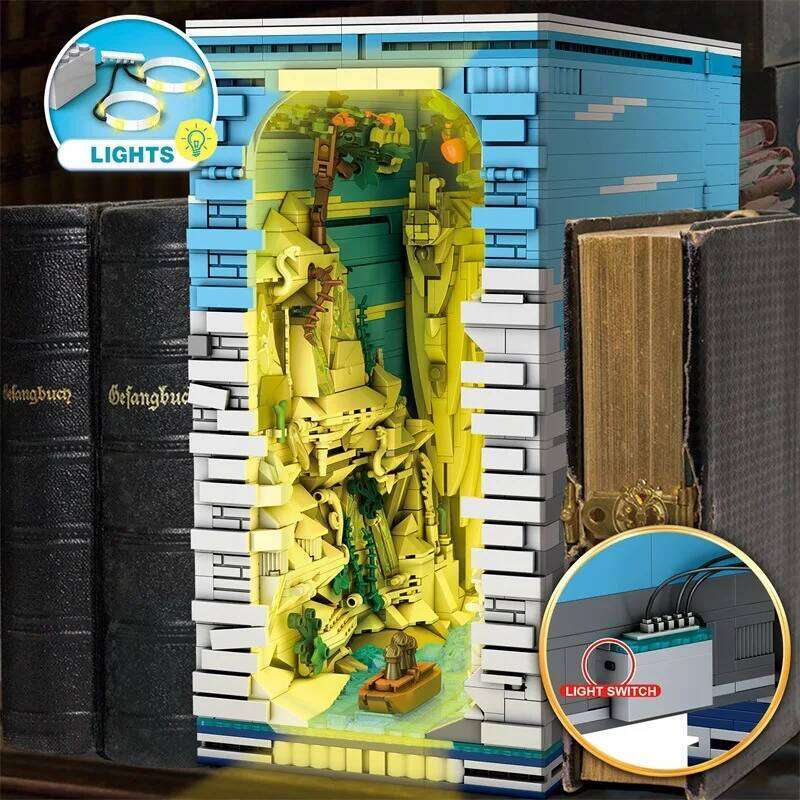 3307PCS Egypt Kingdom Bookend Building Blocks God Stone Statue Famous Landscape Model Bricks Kids Educational Toys Holiday Gifts Z260306
