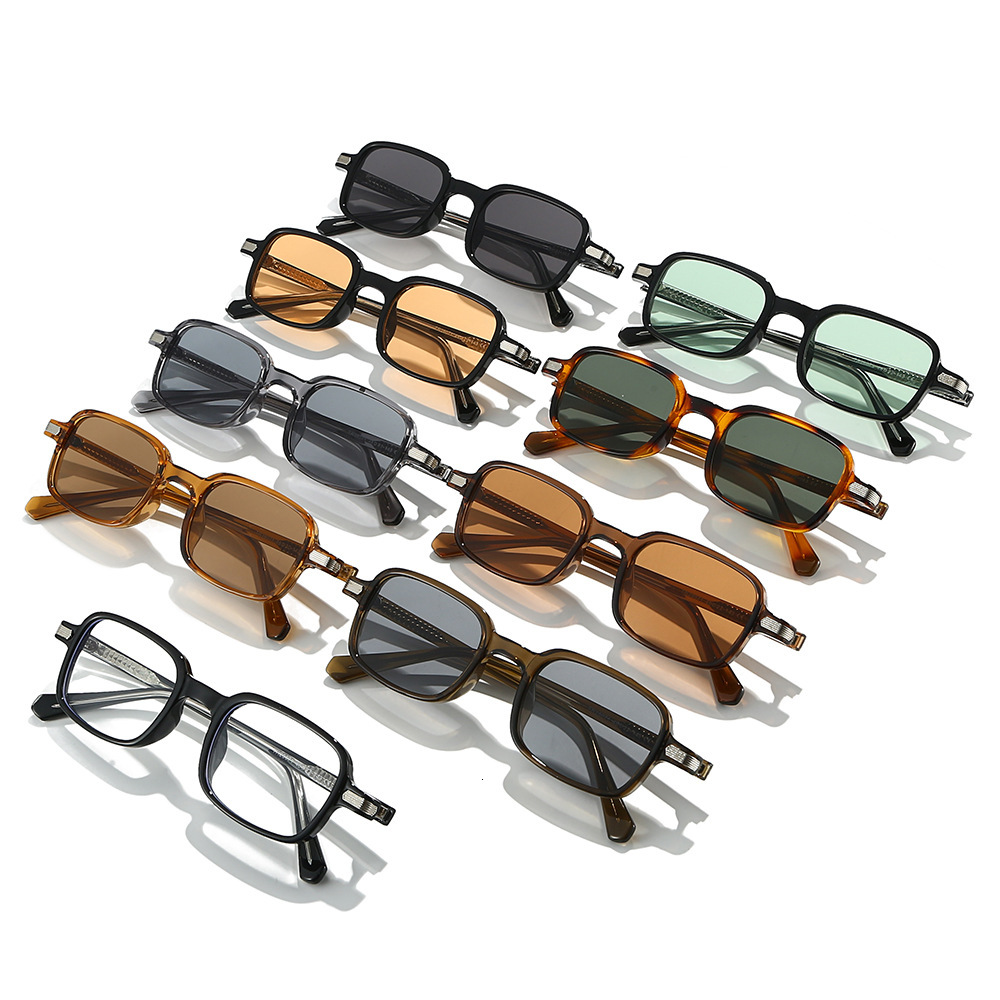 Square sunglasses, new style, simple retro, European American fashion, UV protection, stylish and high-end