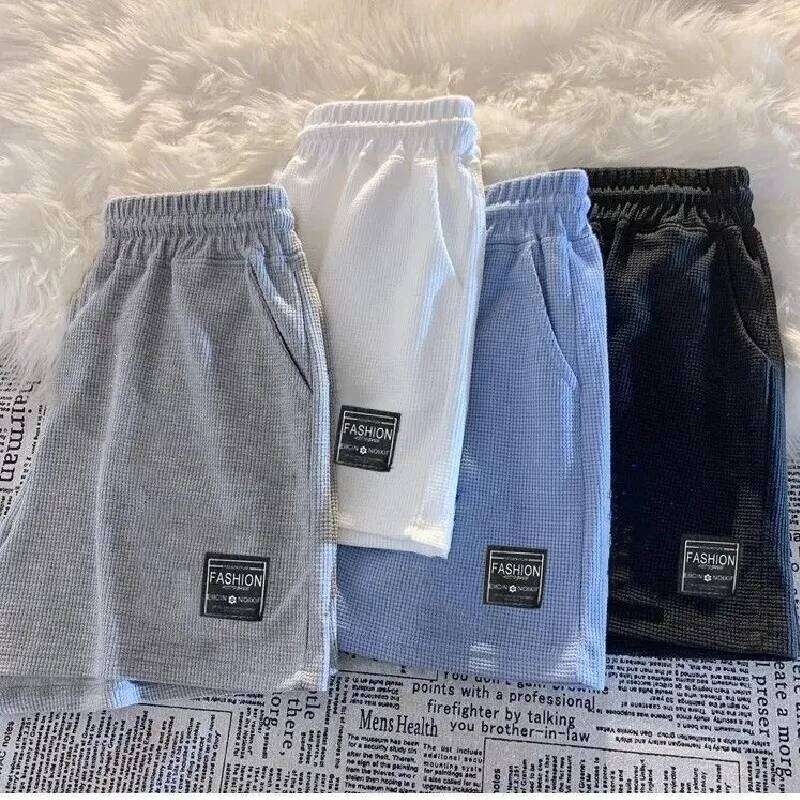 2025 Summer New Women Waffle Comfortable Leisure Sports Loose Outdoor Cycling Camping Hiking Mountaineering Shorts