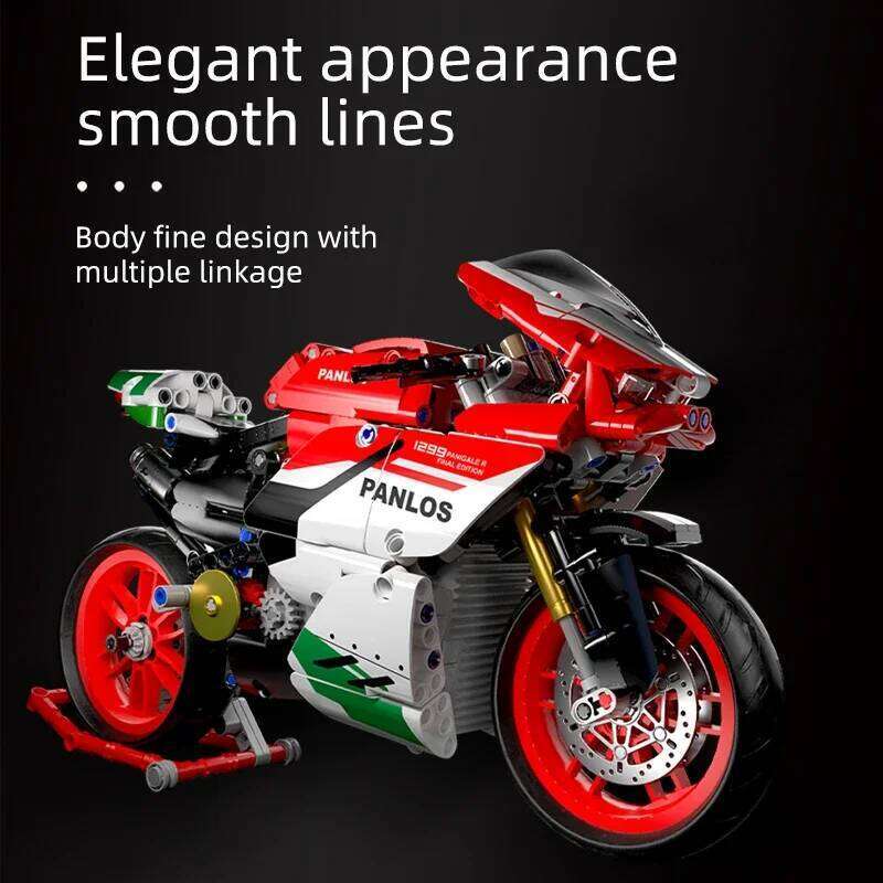 MOC City Technical Super Motorcycle Racing Motorbike Model Building Block DIY Locomotive Brick Toys for Children Boys Gifts Z260306