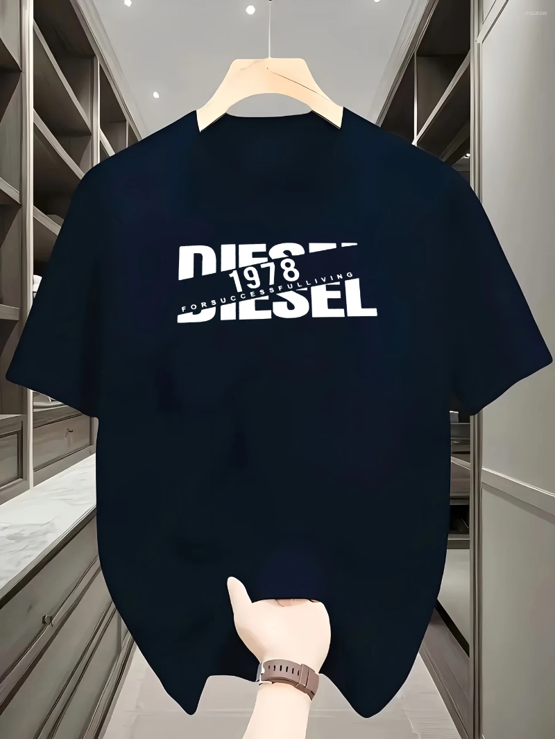 Men's T Shirts Casual Loose T-shirt With Classic Print Fashionable Summe Cotton Women's Harajuku Short Sleeve Round Neck Tops