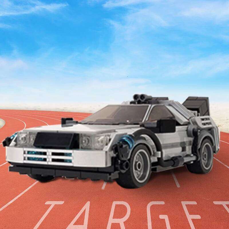 MOC Back to the Future Time Machine Building Blocks Courthouse Skyline Assembly City DIY Model Sets Bricks Toys Gift Kids Adult Z260306
