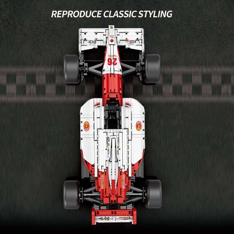 2800PCS MP4 Formula Racing Building Blocks V12 Engine 1:8 Car Model Bricks Desktop Ornament Kid Educational Toy Holiday Gift Z260305