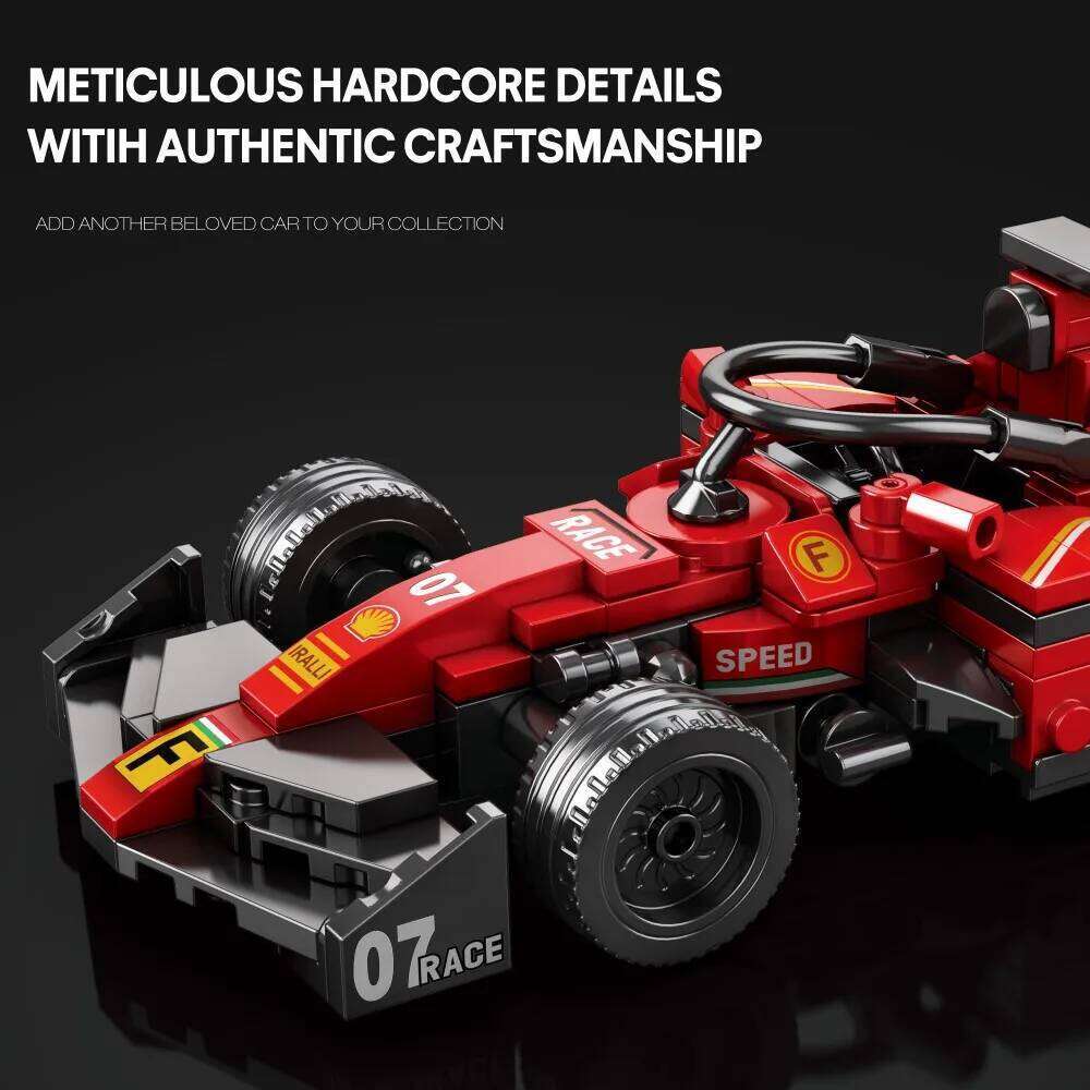 245PCS Formula Racing Car Building Blocks 1:24 Vehicle Model Bricks Desktop Ornaments Children DIY Assembly Toys Holiday Gifts Z260305