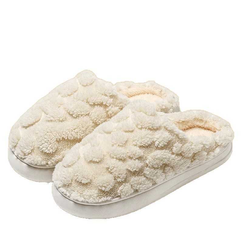 Cotton Slippers for Women New Indoor Warm Fuzzy Home Slippers with Stepping Comfort Winter Non-Slip Comfortable Cotton Slippers for Men S260305