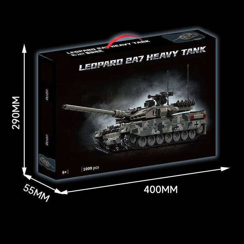 Military WW2 MOC Leopard 2A7 Army Main Battle Soldiers Building Blocks Bricks M1 T90M Tank Set For Children Boys Gifts Z260305