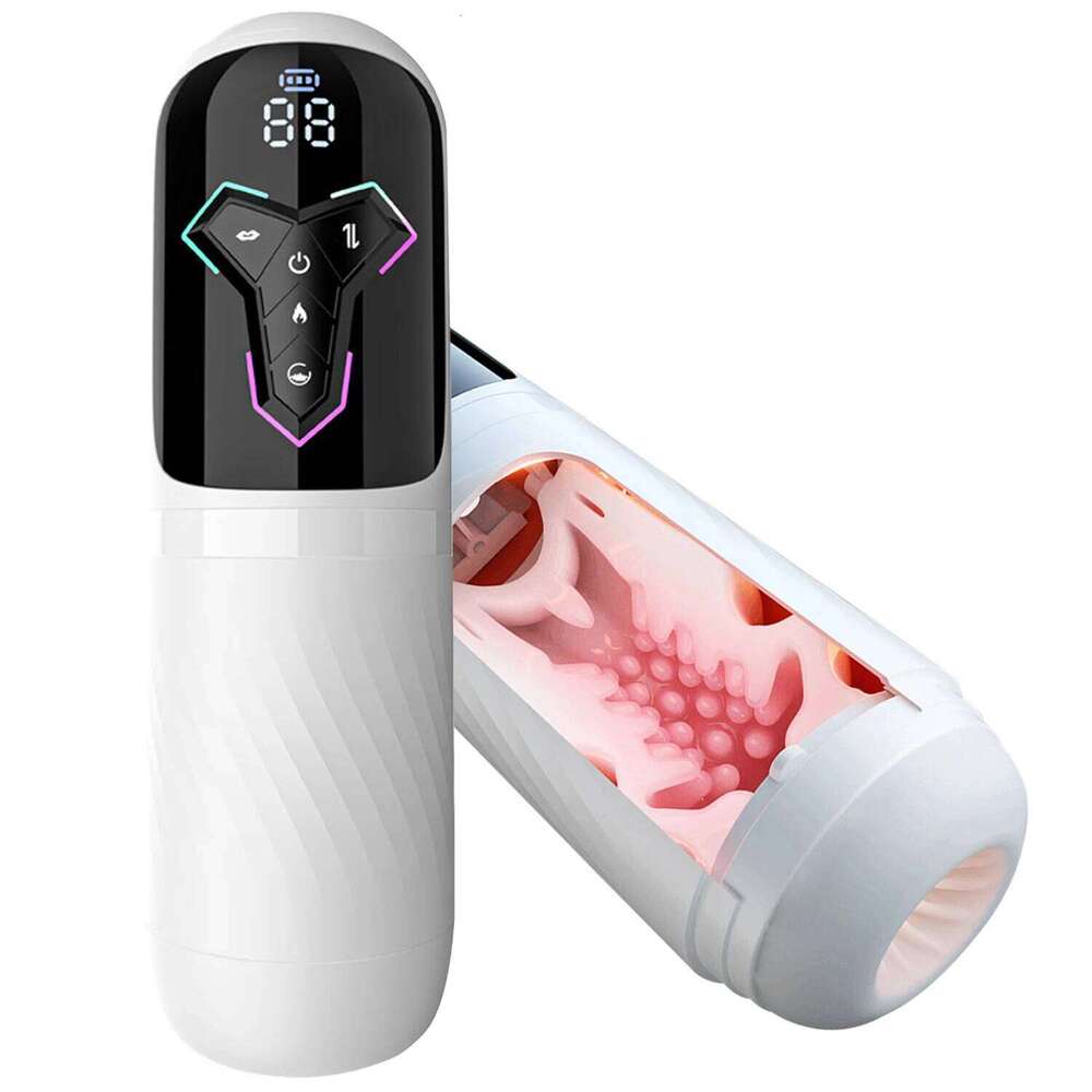 Automatic Male Masturbator Thrusting Sucking Vibrators Heating Toys for Men Piston Masturbation Pocket Pussy Adults Sex Toy W260305