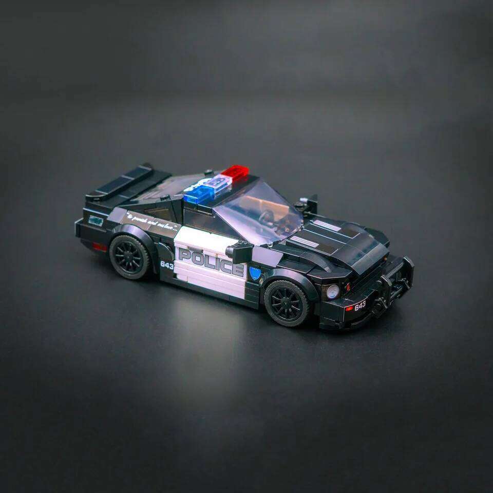 399PCS MOC DIY Saleen S281 Barricade Display Board and Partner Building Block City Vehicles Toy Brick Children's Birthday Gift Z260306