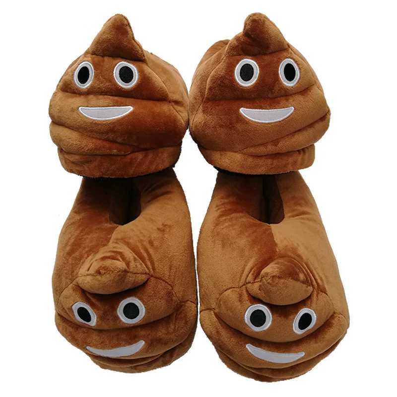 Whoholl Cute Funny Winter Shoes Women Slippers Unisex Brown Fashion Plush Female Indoors Slippers Home Warm Slippers Ladies S260305