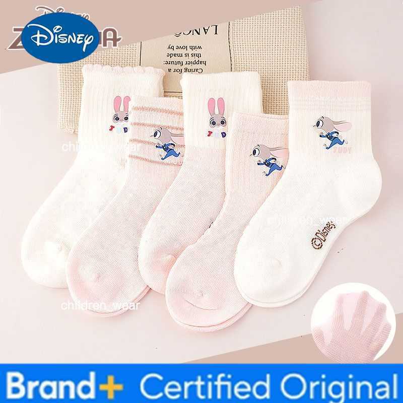 Disney Zootopia Judy Hopps animation cartoon cute student socks creative Kawaii girl pure cotton lace mid-calf socks gift H260306