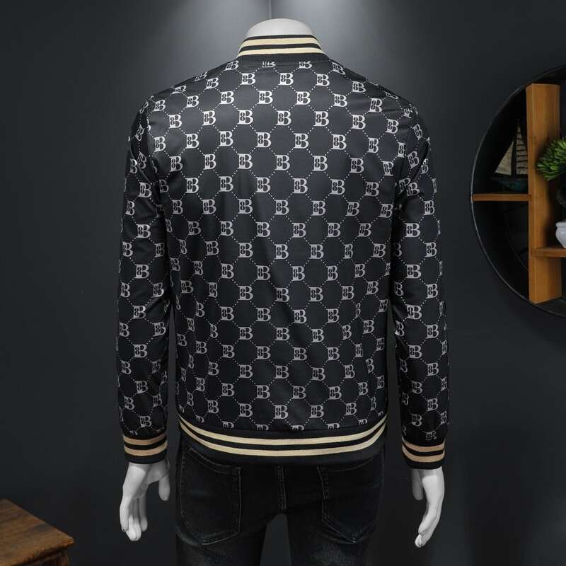 New High-Quality Men's Stand-Up Collar Jacket 7787 Luanyun