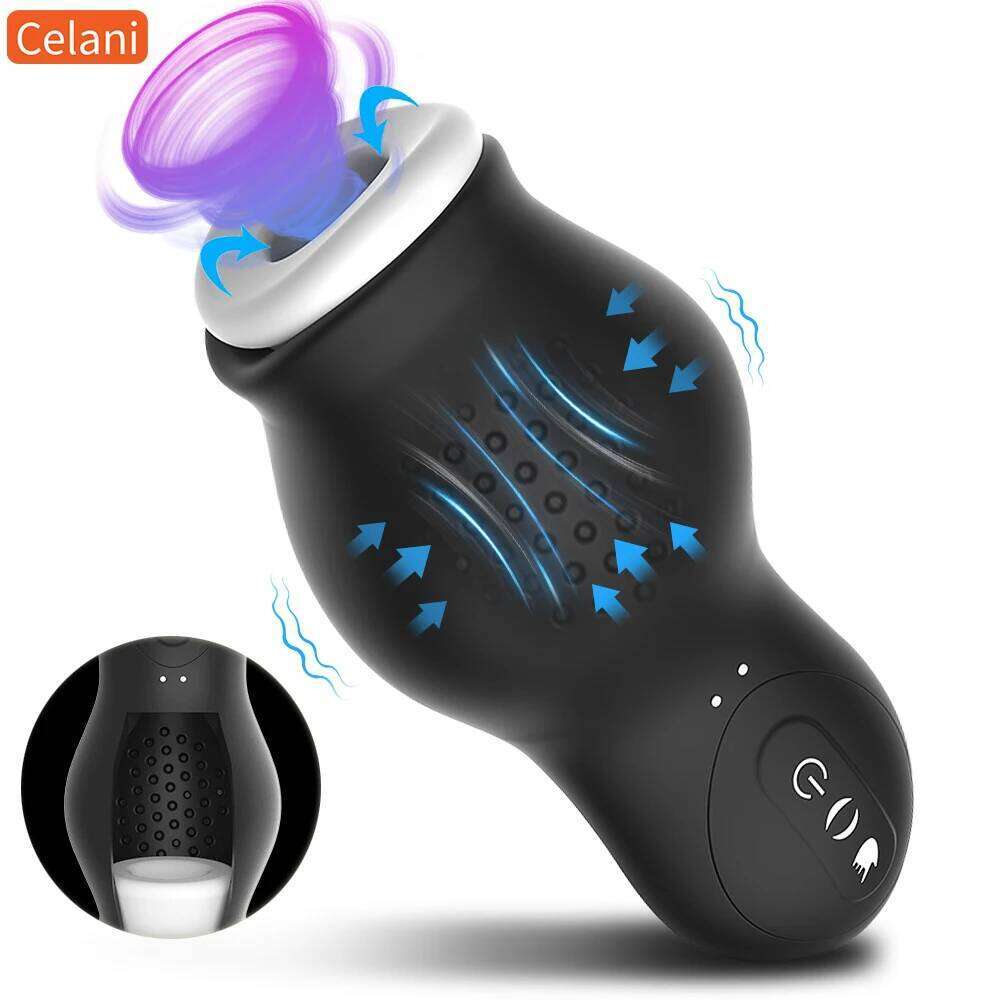 Automatic Masturbator Cup Waterproof Sucking Male Penis Pumps Blowjob Machine Pussy Glans Stimulator Vibration Adult Sex Toy W260305