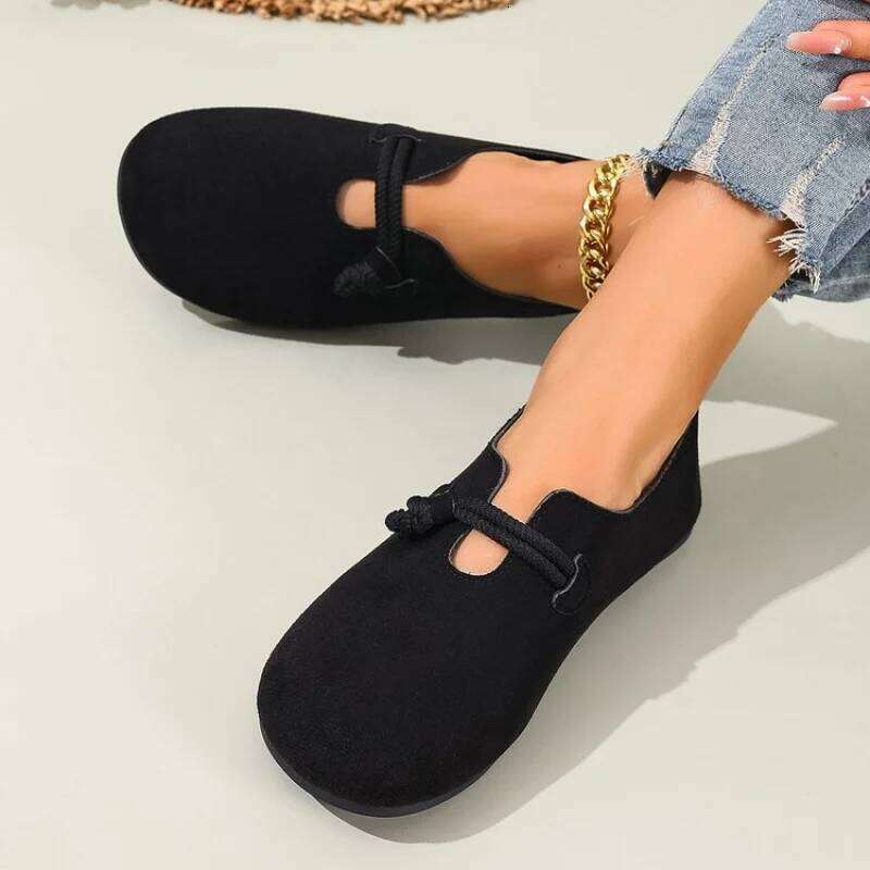 2025 New Retro Flats - Shallow Loafers for Women, Casual & Comfortable Solid Color Styles, Everyday Versatile Basics