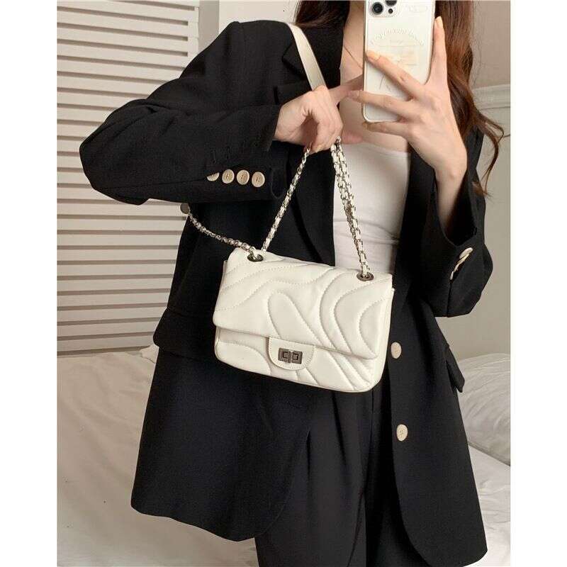 Square Chain With Embroidered Thread Small Fragrant Wind Underarm Trendy Texture Bag Summer Single Shoulder Crossbody XIU LAI SI