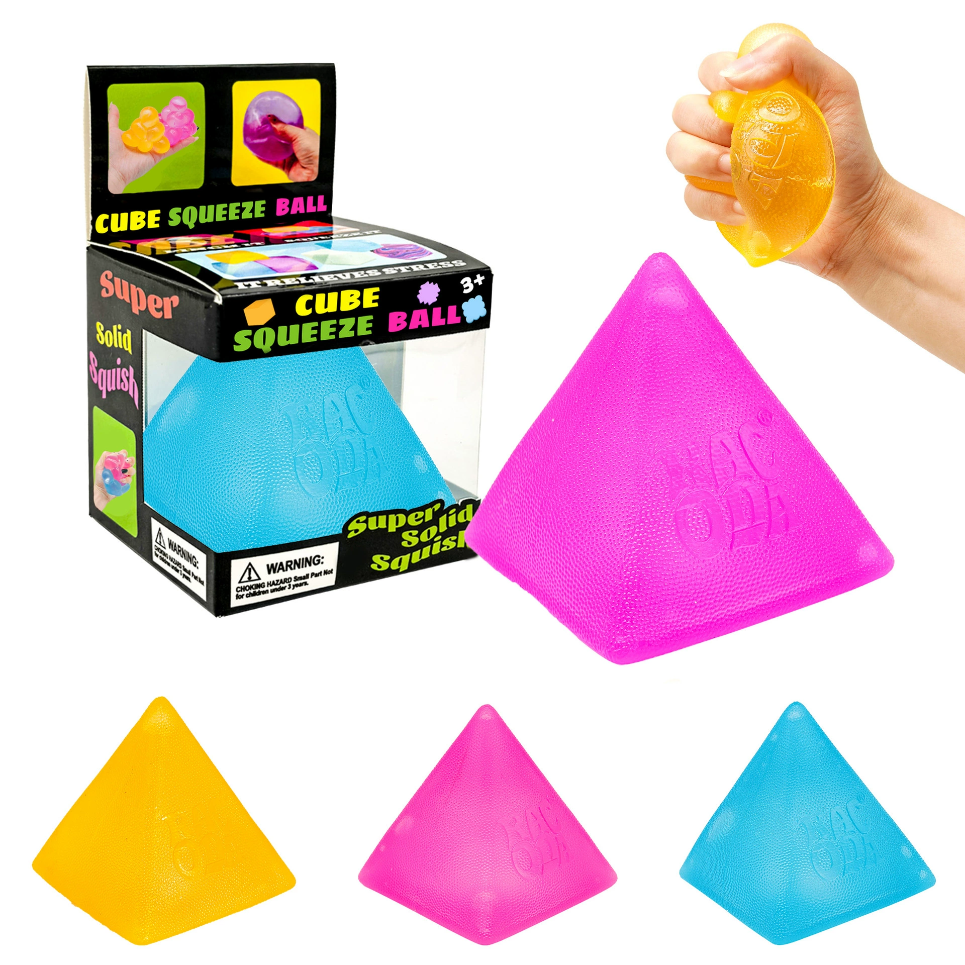 New Needoh Pyramid Cube Maltose Pinching and Stress Relief Toy Pinching Toy