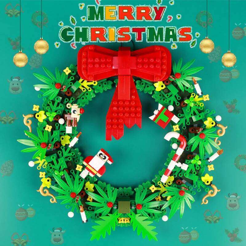 MOC Winter City Street Snow House Building Blocks Christmas Tree Wreath Church Figures Scene Assemble Model Bricks Kid Toy Gift Z260305