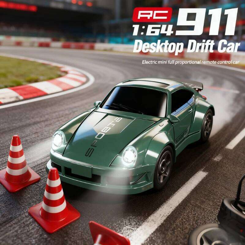 1: 64 Mini High-speed Four-wheel Drive Remote-controlled Drift Rechargeable Desktop Racing Model for Boys and Children Car C260305