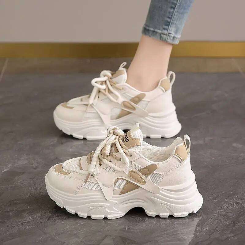 The New Retro Spring Platform Casual Versatile Fashion Designer Shoes High Quality Women Sneakers