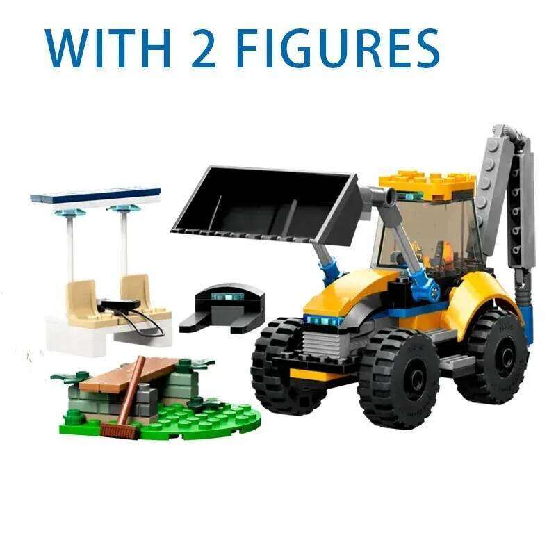 Suitable for series City engineering construction excavator building block toy boys and children assembling Christmas gifts Z260306