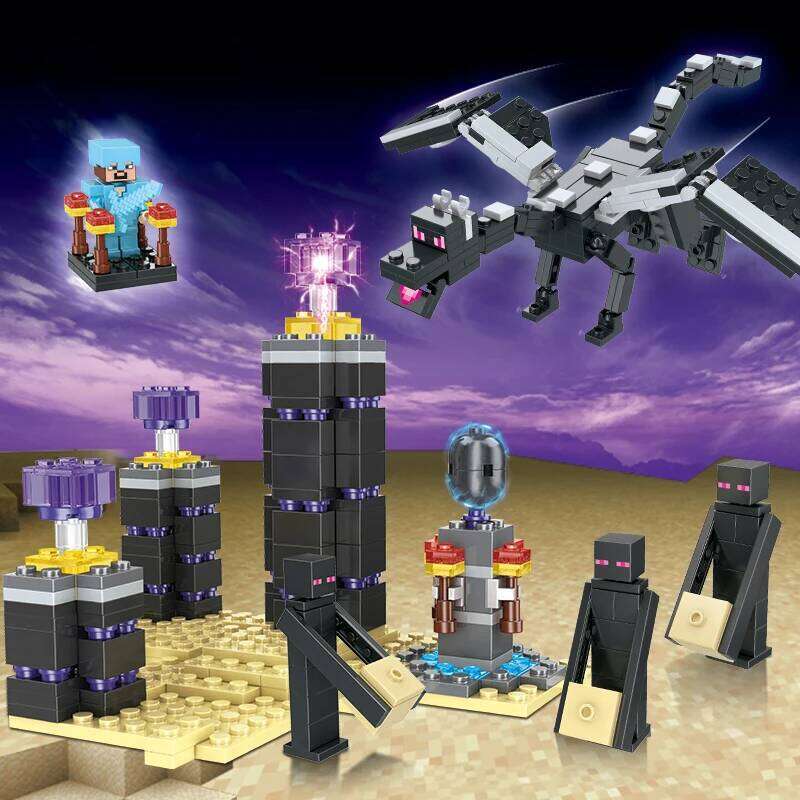 475PCS,Black Dragon, children's educational building blocks toy, My world,Christmas gift, birthday gift Z260305