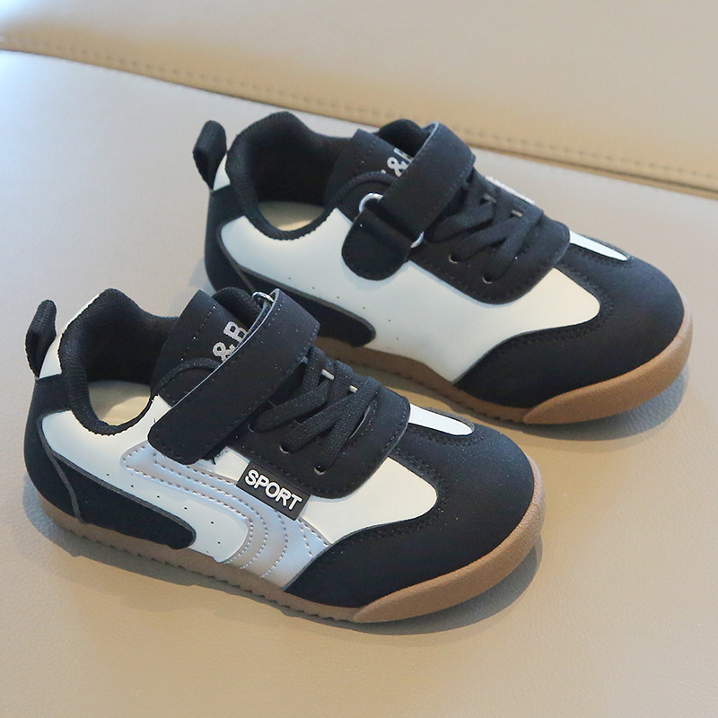 Free Shipping Boys Kids Shoes Girls Casual Running Sneakers Vegans Children Youth Big Kid gum Shoe Toddlers Preshcool Runner Trainers Black White Eur2